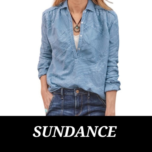 Sundance Simply Shannon Patchwork Buttoned Shirt - Picture 2 of 13